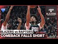 Trail Blazers Comeback Falls Short Against Raptors 3rd Quarter Let Down Late Game Defense