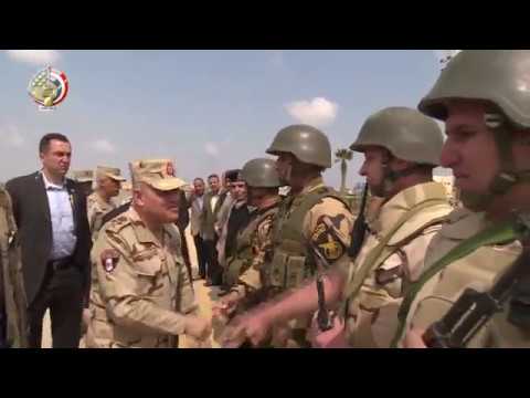 القائد العام للقوات المسلحة ووزير الداخلية يتفقدان قوات إنفاذ القانون بسيناء