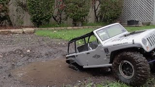 Rc 4x4 trucks - RC mudding - Jeep wrangler unlimited Rubicon gets dirty - SCX10 rc