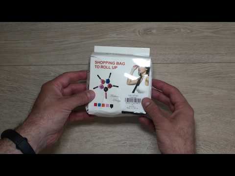 Retractable Reusable Grocery Shopping Bag Organizer with Carabiner from GearBest