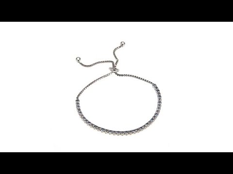 Colleen Lopez Gemstone and White Topaz Adjustable  Brace...