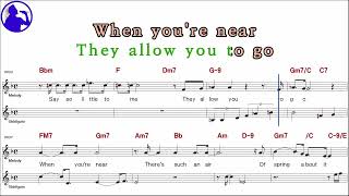 Rod Stewart-Every time we say goodbye karaoke sheet music,MR for players,chord,chorus (Ye karaoke)