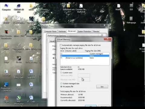 comment augmenter memoire virtuelle xp