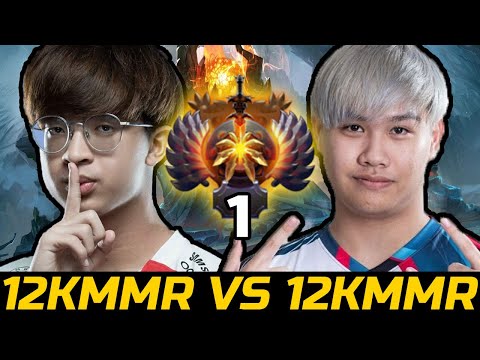 12000 MMR VS 12000 MMR BATTLE - 23SAVAGE VS JACKKY DOTA 2