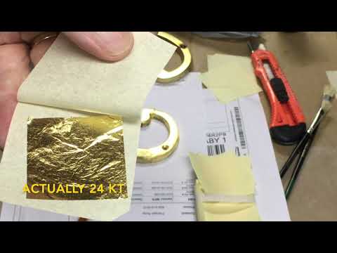 Restoring Brass House Numbers With Gold Leaf