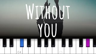 Aj Rafael - Without You  (piano tutorial)
