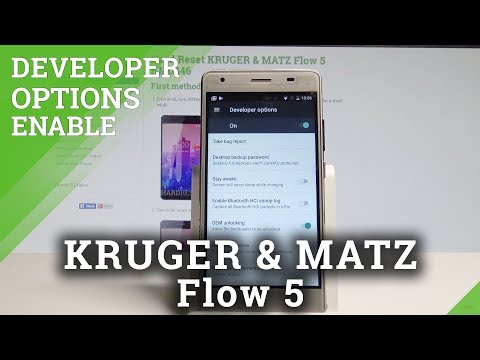 How to Enable Developer Options in KRUGER & MATZ Flow 5 - USB Debugging / OEM Unlock |HardReset.Info