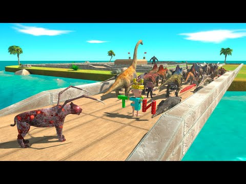 All Units Escape from Alien Smilodon - Animal Revolt Battle Simulator