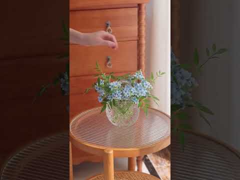 Unique Handbag-Shaped Transparent Glass Vase