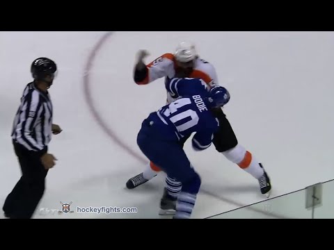 Zack Stortini vs Troy Bodie Sep 22, 2014