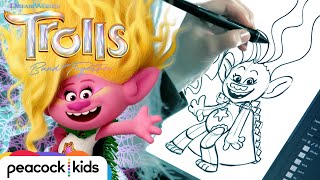 REAL Animator Draws a ✨Fantastimazing✨ Sketch of Viva from TROLLS BAND TOGETHER