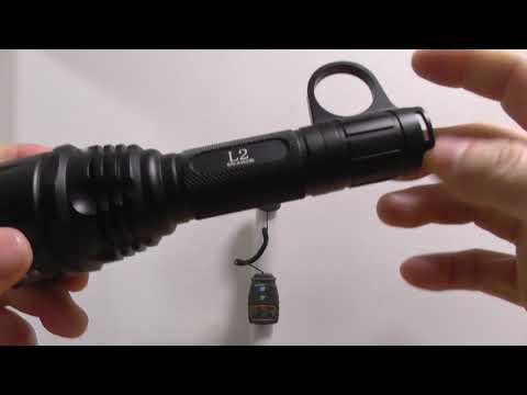 赤色LED : 高出力 LED搭載 SOLARFORCE L2 改造モデル 最高：10000ルクス / 1m , Red LED Flashlight