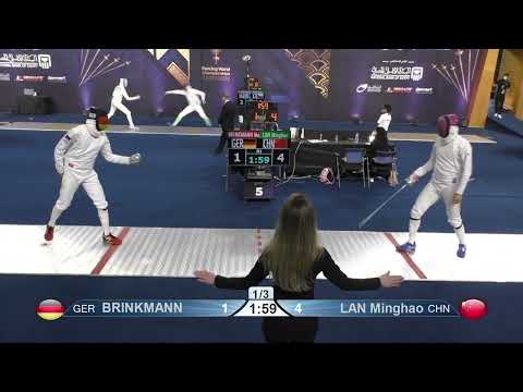 2022 242 T64 06 M E Individual Cairo EGY CHM 5 LAN CHN vs BRINKMANN GER