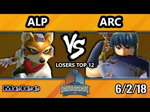 DHATX18 SSBM - ALP (Fox) Vs. Arc (Marth) - Smash Melee Losers Top 12