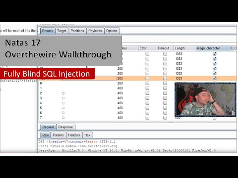 Understanding a fully blind SQL Injection - Natas 17 - Overthewire.org - Walkthrough