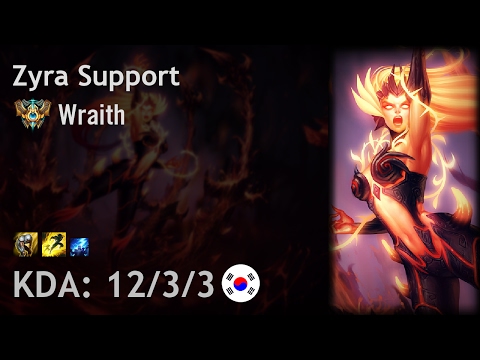 Zyra Support vs Miss Fortune - Wraith - KR Challenger Patch 7.3