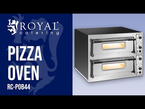 video - Cuptor pentru pizza - 2 camere - 8 x Ø 32 cm
