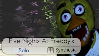 Five Nights at Freddy's - The Living Tombstone - |SOLO PIANO TUTORIAL w/LYRICS| - Synthesia HD