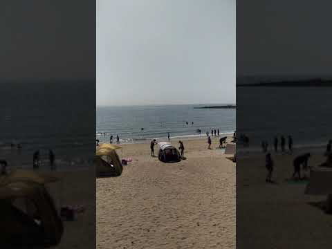 Beach Enjoy With Friend in South korea