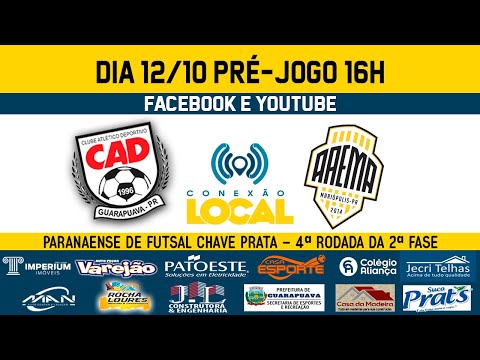 CRESOL/CAD/GUARAPUAVA x AAEMA MARIÓPOLIS   - 2ª FASE - 4ª RODADA -PARANAENSE DE FUTSAL CHAVE PRATA