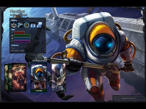 AstroNautilus Skin Spotlight Gameplay 1080p HD League Of Legends