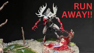 Something Is Hunting the Hunter!! (Wendigo Diorama Build)
