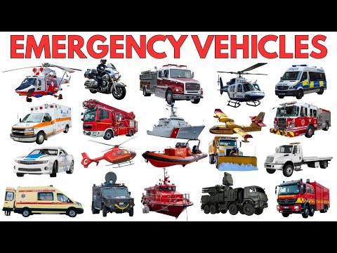 Emergency Vehicles for Kids | Police Car, Fire Truck, Ambulance & Rescue Vehicles