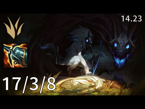 Kindred Jungle vs Nidalee - EUW grandmaster | Patch 14.23