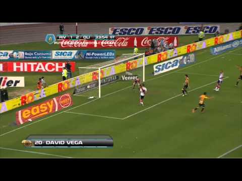 Gol de Vega. River 1 - Olimpo 3. Fecha 16. Torneo Inicial 2013. Fútbol Para Todos