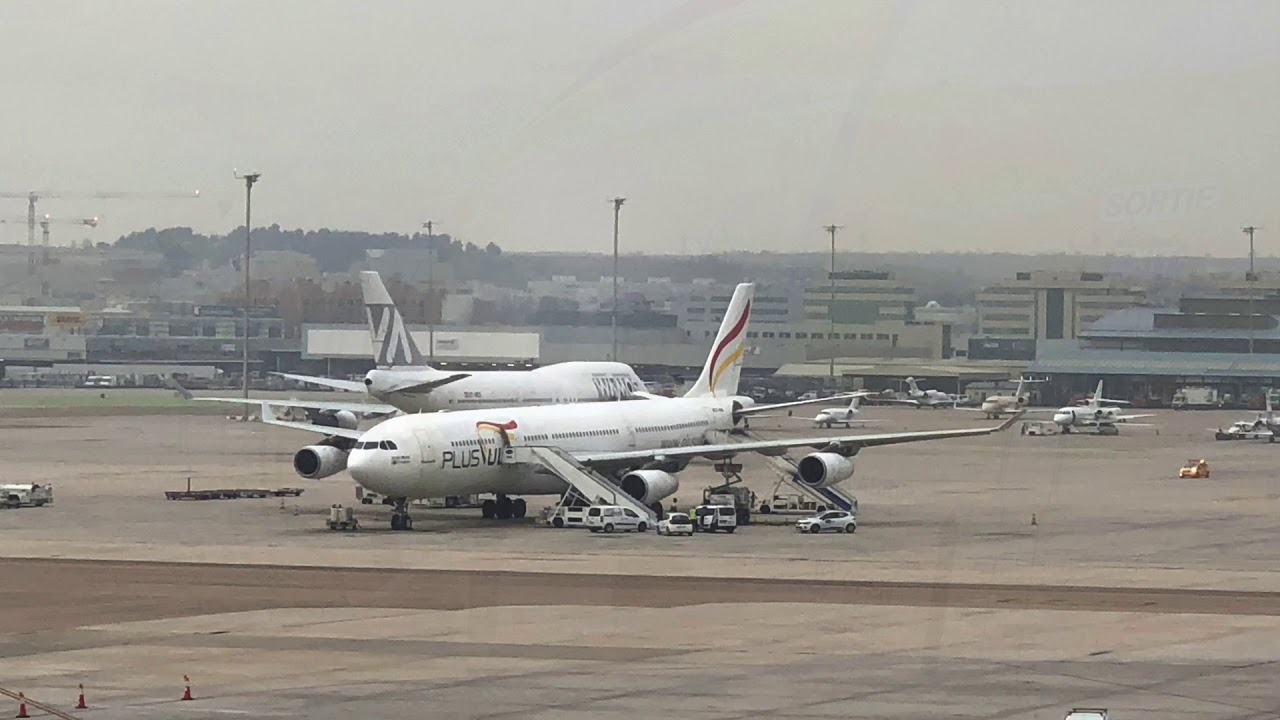 Despegue Plus Ultra Airbus A340-300 Madrid Caracas