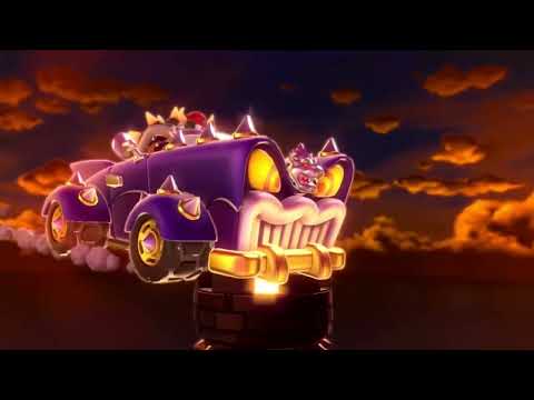 Super Mario 3D World Bowser’s Highway Showdown Crazy Fake Bowser Driving Cutscenes