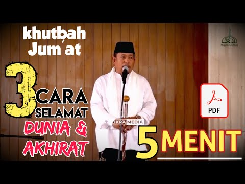 The best short Friday sermon, 3 ways to be safe in this world and the hereafter