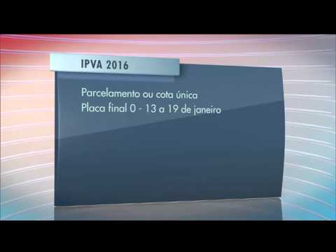 Guia do IPVA começa a ser emitida no dia 13