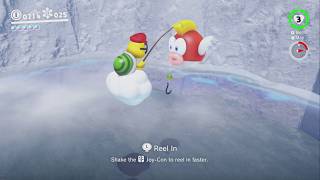 Fishing in the Glacier! ~ Snow Kingdom Shiveria - Super Mario Odyssey - No Commentary 1bp