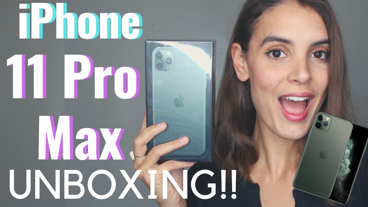 iPhone 11 PRO MAX UNBOXING MIDNIGHT GREEN! | 2019