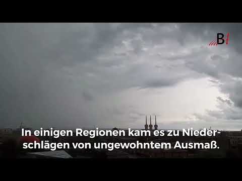 Unwetter in Barcelona / Katalonien, 21. August 2022