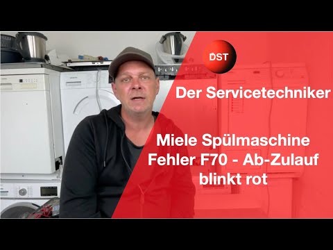 Miele Spülmaschine Fehler F70 - Ab-Zulauf blinkt rot