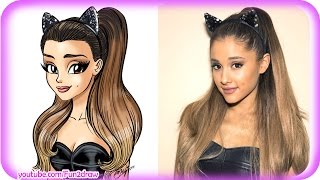 How to Draw Ariana Grande - Manga Drawing Tutorial