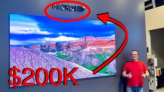 WORLD PREMIERE ! FIRST EVER $200,000 Samsung 110” 4K microLED TV - unboxing install, hands on review
