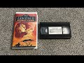 The Lion King 2 Simba S Pride 1998 VHS White Sticker Label Copy Overview