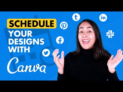 How to SCHEDULE social media POSTS directly from Canva PRO