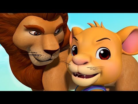 Sinham Sinham | Telugu Rhymes for Children | Infobells