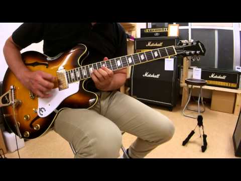 Epiphone Casino with Bigsby Vibrato - Olive Drab - Free Pro Setup image 26