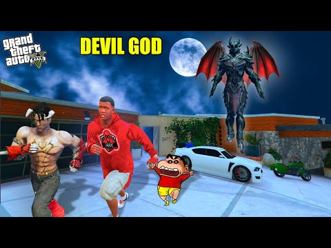 GTA 5 : DEVIL GOD Biggest Fight with LUCIFER | SHINCHAN and CHOP