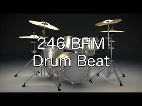 246 BPM Shuffle Drum Beat for Musical Practice