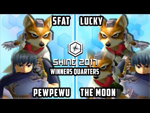 Shine 2017 SSBM - CLG.PewPewU & CLG.SFAT Vs. MSF | The Moon & Lucky - Melee Doubles WQ
