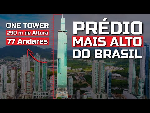 Prédio Mais Alto do Brasil, Andamento das Obras do ONE TOWER - 77 Andares e 290 Metros de Altura