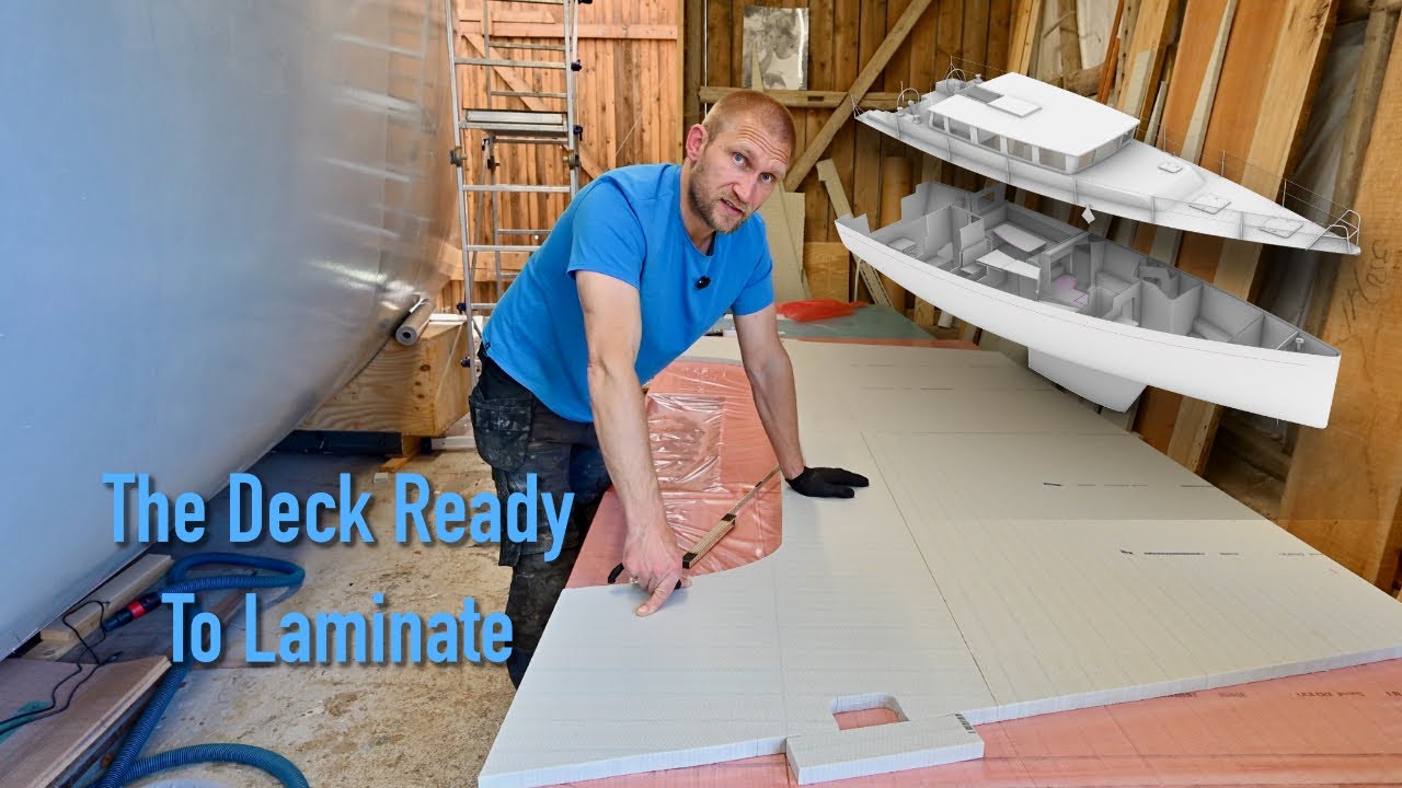 Forward Deck Ready To Be Laminated - Building a 50 ft Sailboat From Scratch - Ep. 442 RAN Sailing