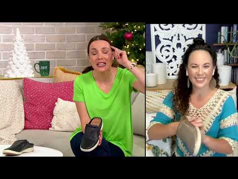 Earth Origins Perforated Leather Slip-On Clogs - Emilia on QVC