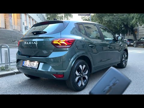 New DACIA SANDERO 2024/2025 (UPGRADED MODEL) - EVENING POV test drive (TCe 90)